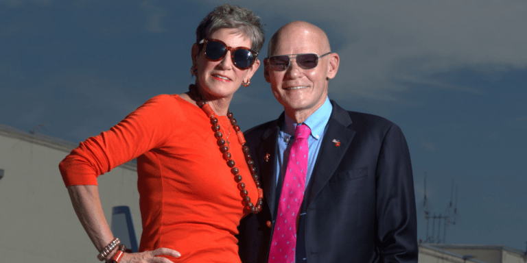 James Carville and Mary Matalin appearing together at a public political event