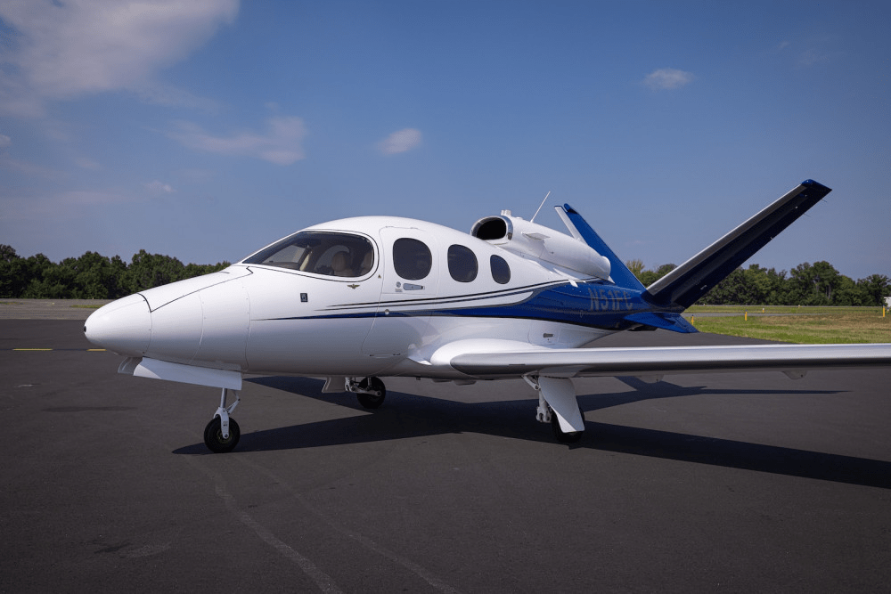 Cirrus Vision Jet SF50 shown in sales listings representing new and used market pricing